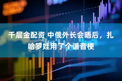 千层金配资 中俄外长会晤后，扎哈罗娃用了个谐音梗